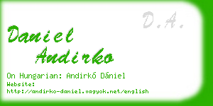 daniel andirko business card