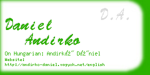 daniel andirko business card